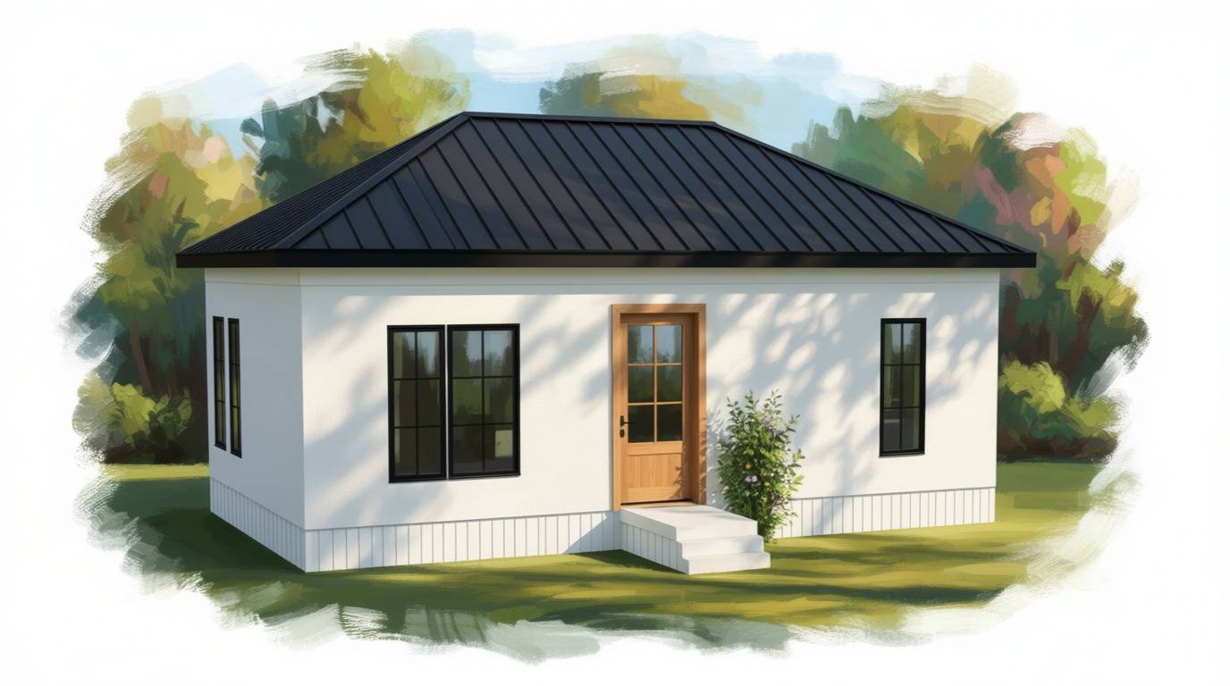 Compact Bright 2-Bed exterior render