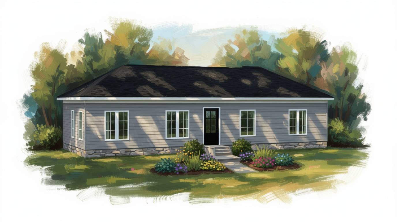 Classic 2-Bed Home exterior render