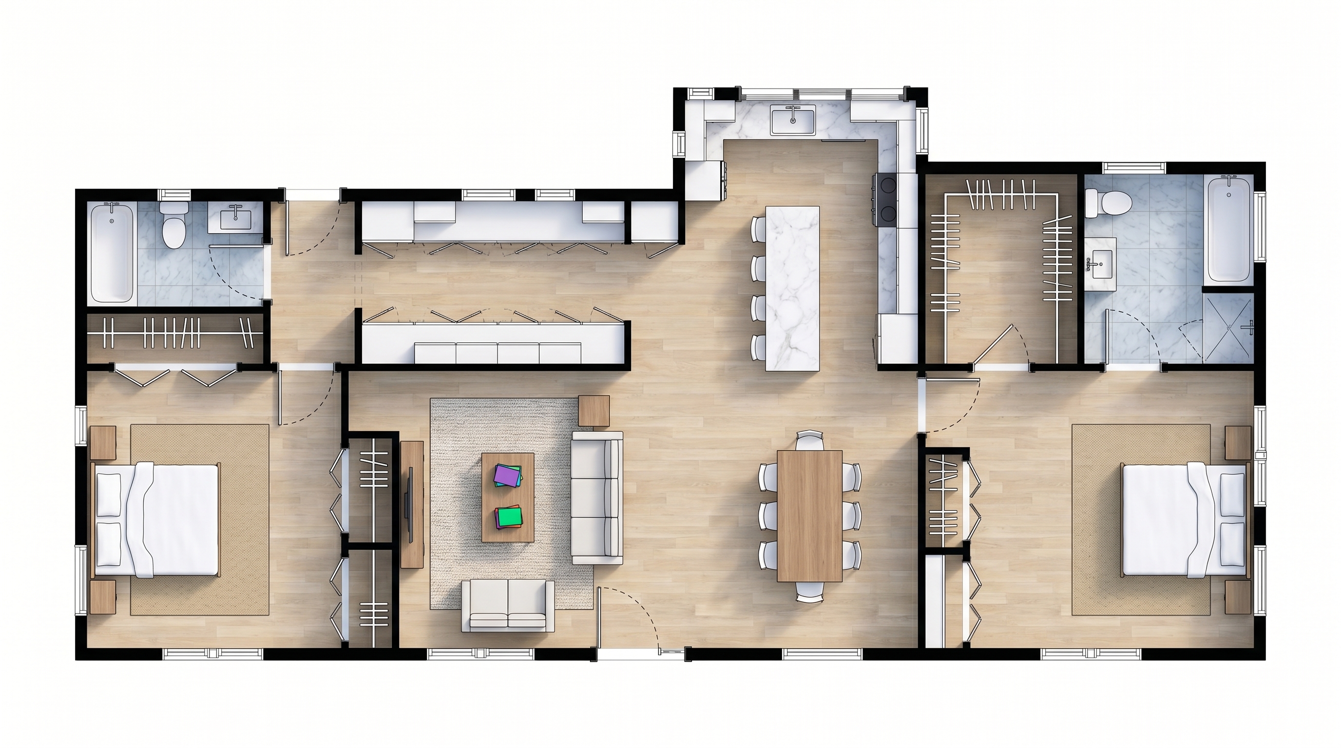Classic 2-Bed Home floorplan