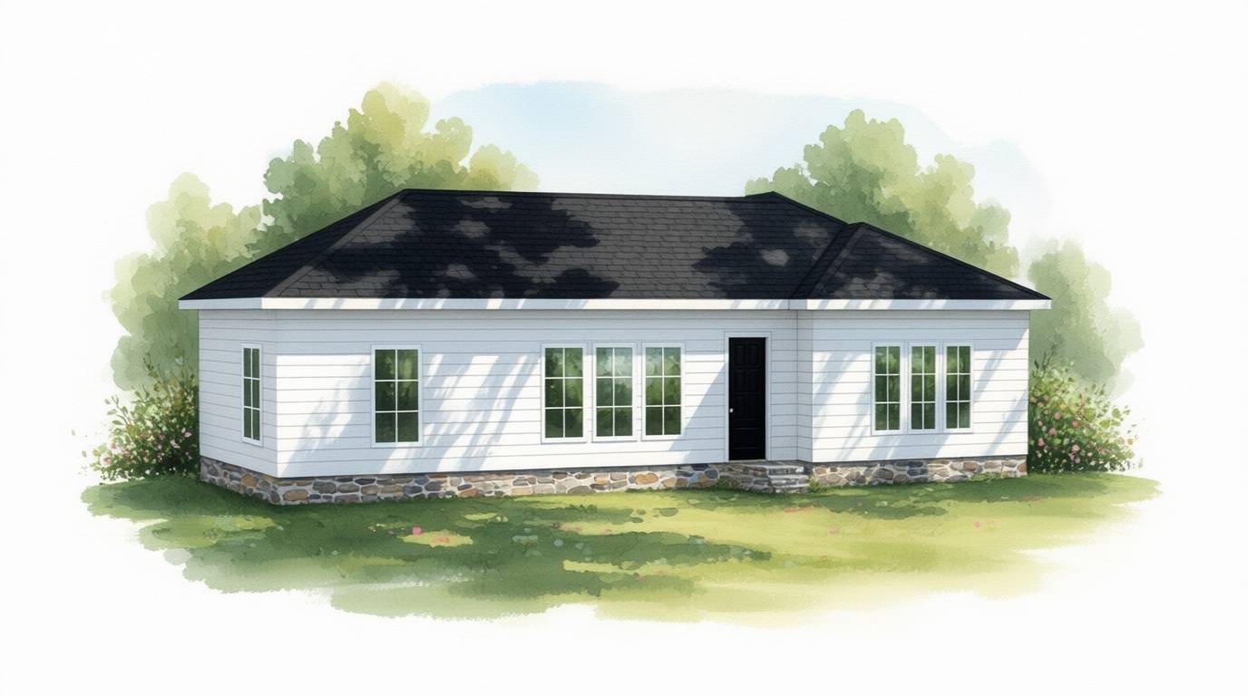 Bright 2-Bed Residence exterior render