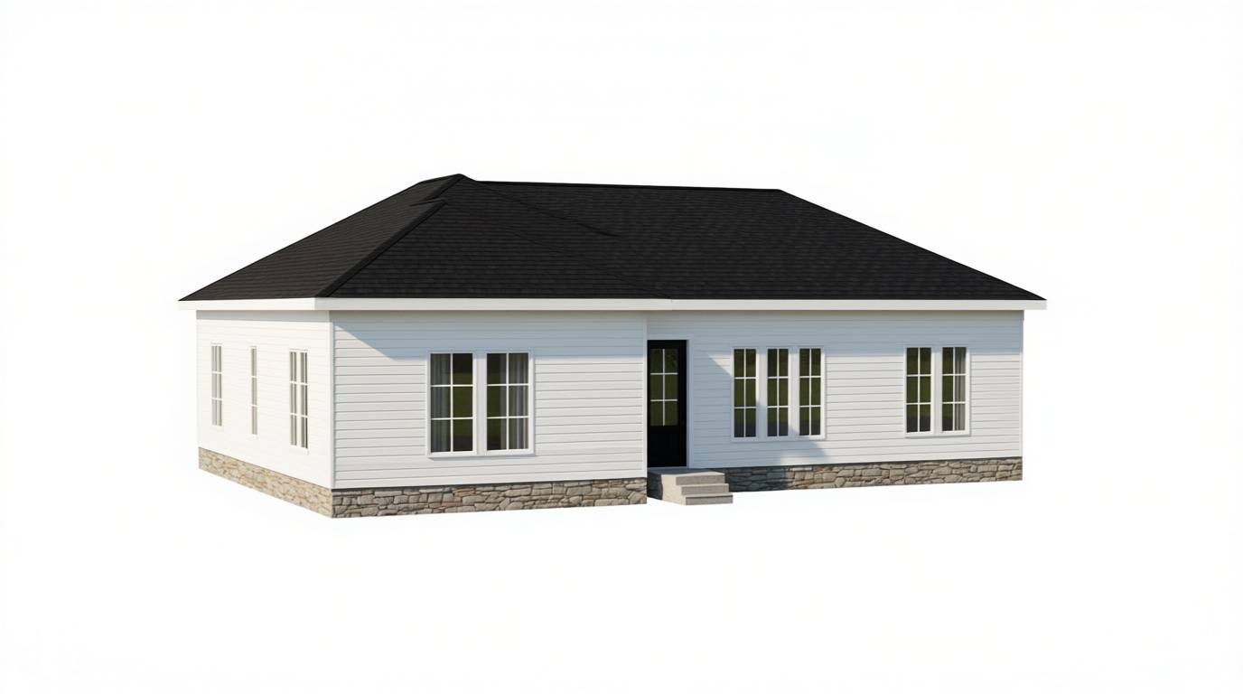 Compact Bright 2-Bed exterior render