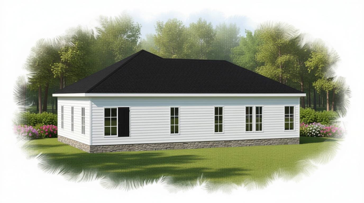 Bright 2-Bed House exterior render