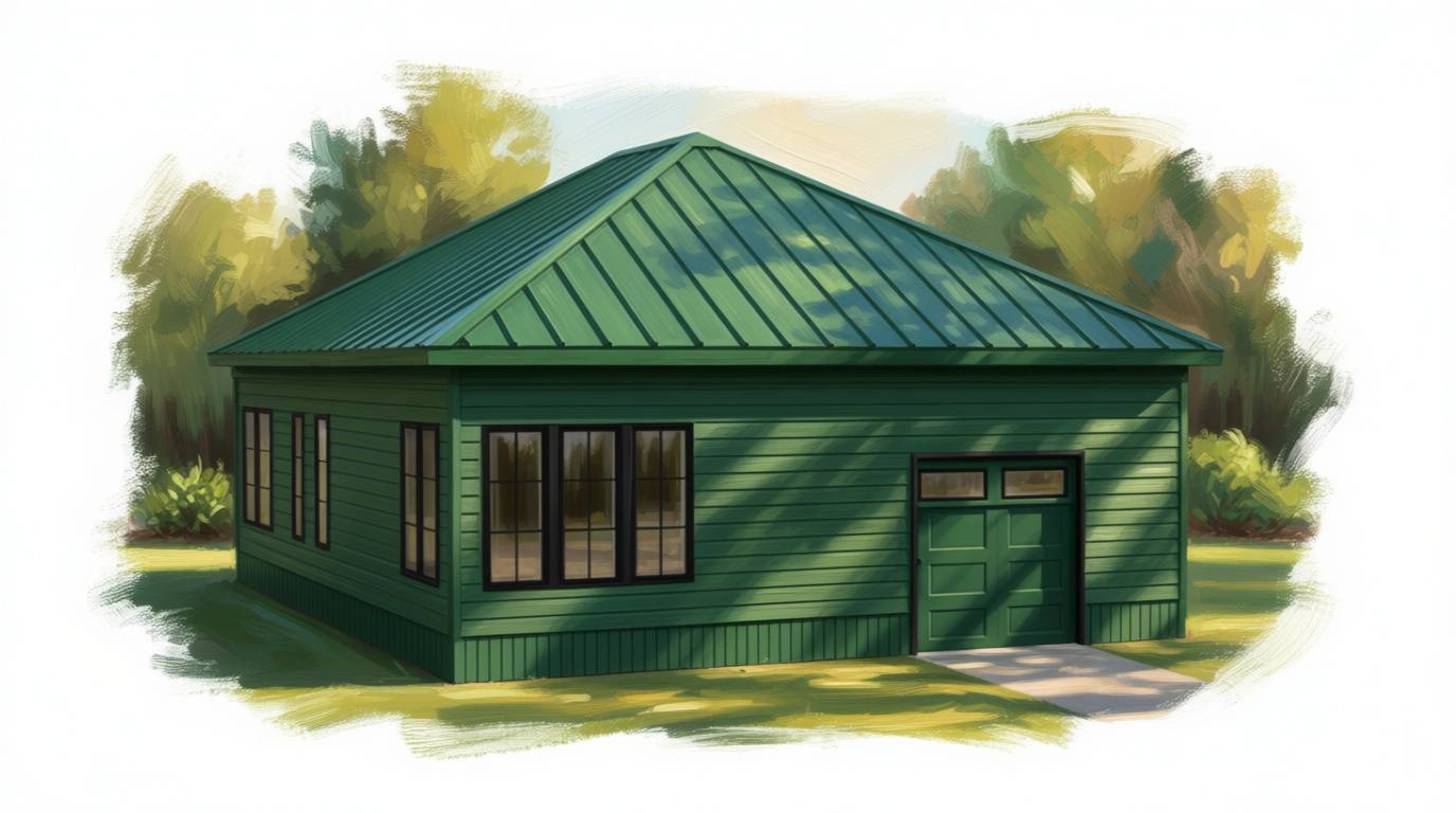 Compact Bold 3-Bed Home exterior render