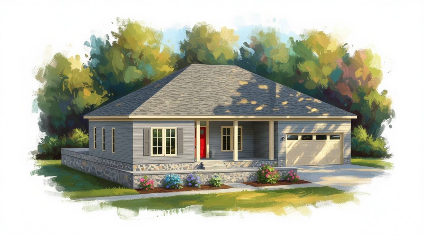Cozy 2-Bed Home exterior render